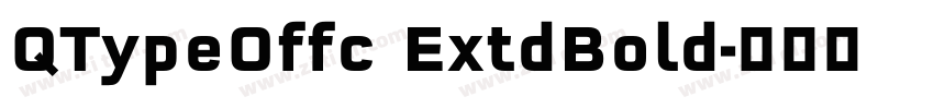QTypeOffc ExtdBold字体转换